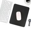 Simple Color PU Leather Mouse Mat Anti-slip Waterproof 23*19cm Mouse Pad School Supplies Office Accessories Desk Set For Laptops