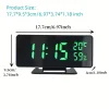 Digital LED Alarm Clock with Temperature