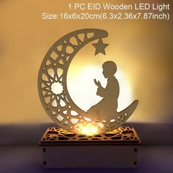 EID Mubarak Wooden Pendant Decoration