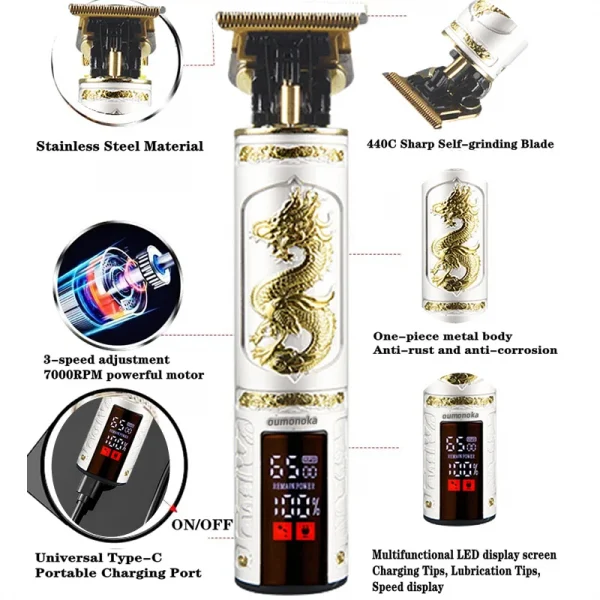 Rechargeable Electric Shaver and Beard Trimmer