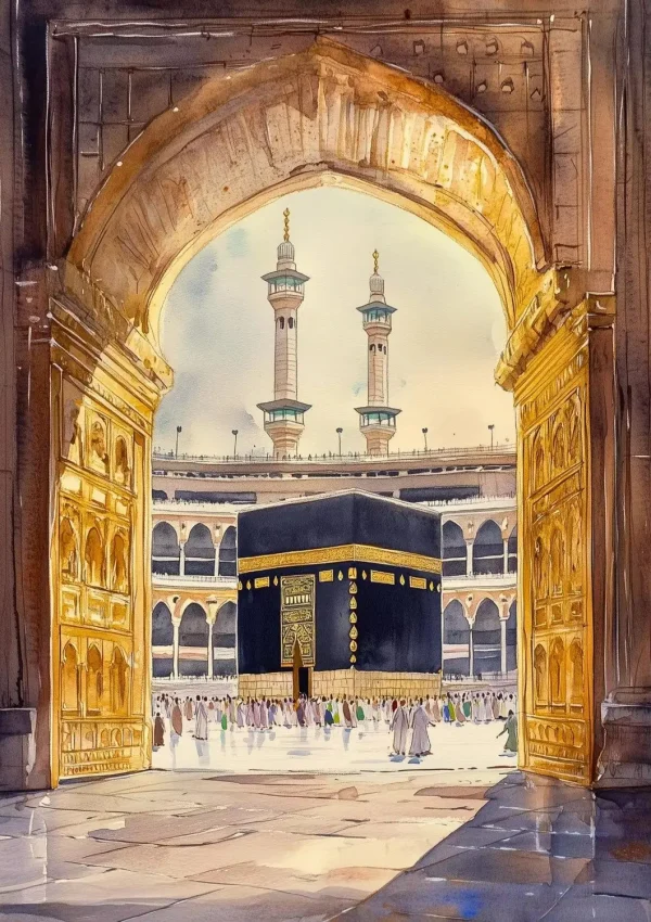 Al-Aqsa Mosque Kaaba Islamic Home Decor Cuadros