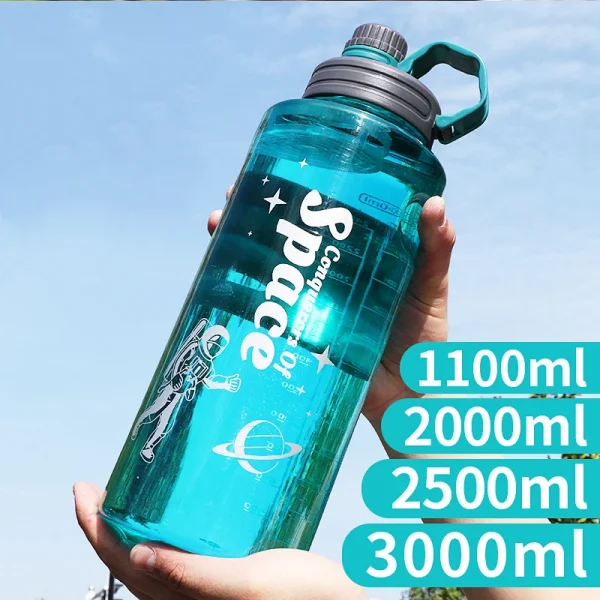 1.5L 2L 3L Large Capacity Sports Water Bottle Outdoor