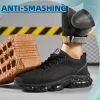 Steel Toe Work Shoes for Men Women Comfortable Lightweight Black Safety