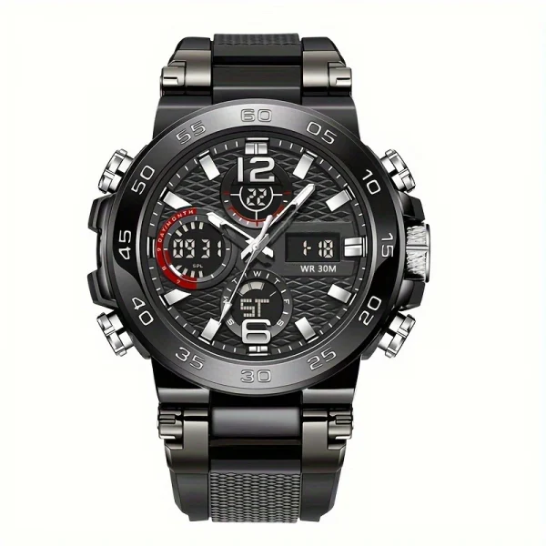 Waterproof Dual Display Sports Watch for Men