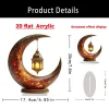 Eid Table Top Acrylic Moon Centerpieces