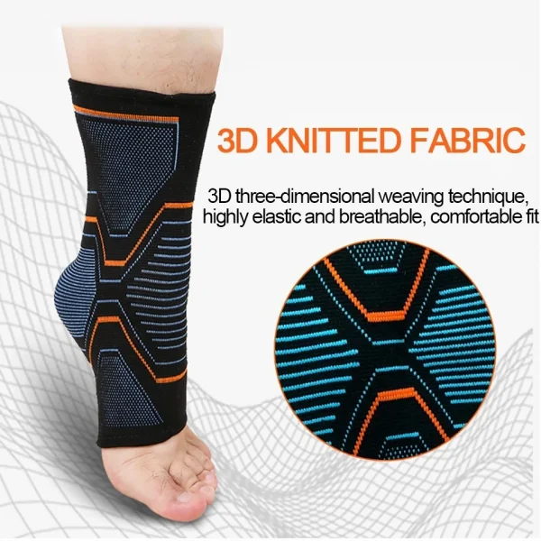 LOOGDEEL 1PCS Elastic Knitted Sports Ankle Support Brace Fitness Cycling
