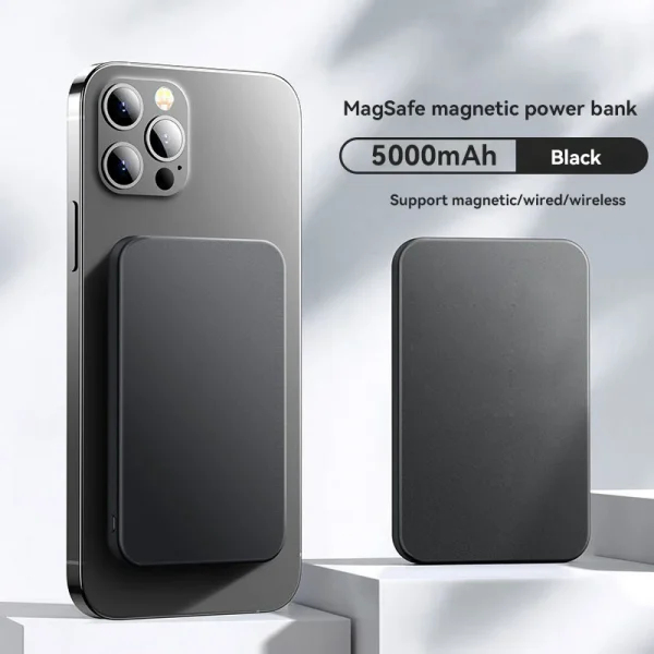 50000mAh Magnetic Power Bank 22.5W PD Fast Charging with Wireless Charger Portable Battery for iPhone 17 16 15 14