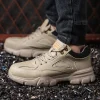 Safety Shoes Men Steel Toe Work Shoes Anti-smash