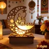 Eid Mubarak Party Wooden Lamp Pendant Ornament