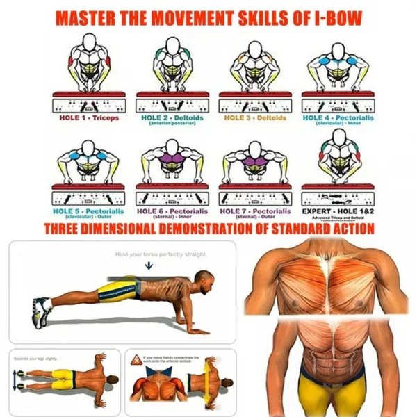 Portable Multifunctional Push-up Board Se Equipment