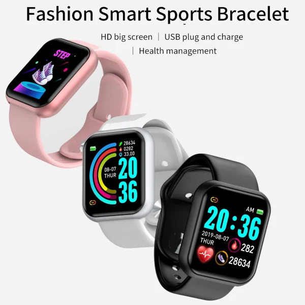 Smart Watch For Women Men Wristwatch Bluetooth Connected Phone