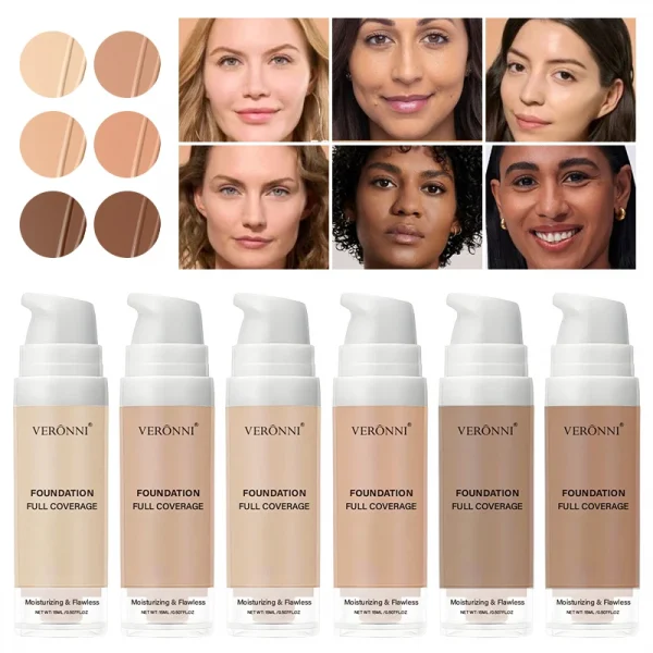 Colors Liquid Foundation Effective Concealer Waterproof Sweat-resistan