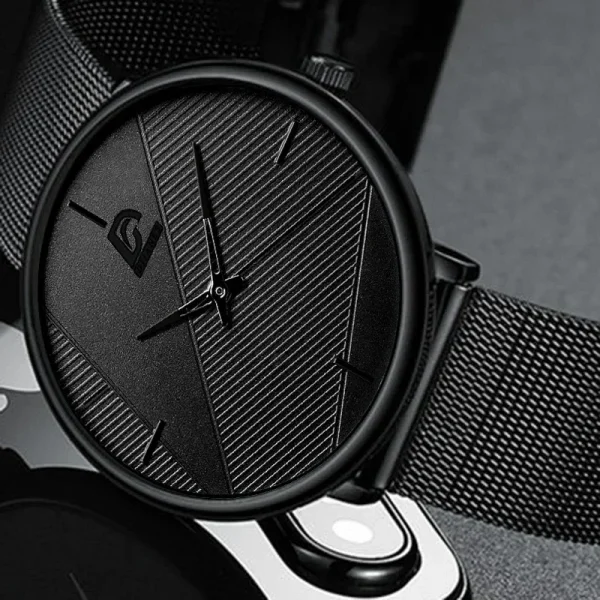 Minimalist Men Fashion Ultra-thin Quartz Wristwatch