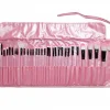 32 PCS Makeup Brush Set with Black Leather Bag