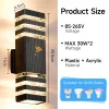 Smart Wall Lights Motion Sensing Outdoor Led Wall Lamps Waterproof 110v 220v For Porch Lamps Backyard Garden Garage Decor