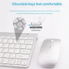 Lenovo  Bluetooth 5.0 & 2.4G Wireless Keyboard Mouse Combo Rechargeable Full Size Wireless Keyboard For Notebook Laptop iPad PC