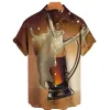 Men's Shirts Beer Shirts For Men Holiday Blouse Mens Clothing Camisa Summer