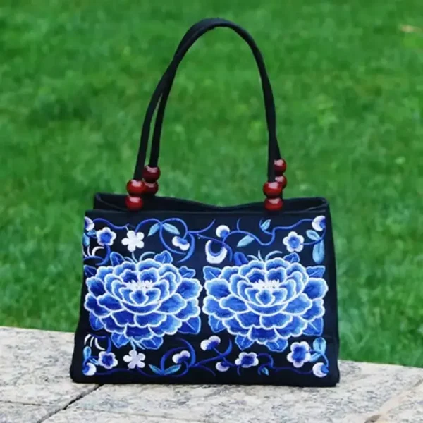 Stylish Floral Embroidered Handbag