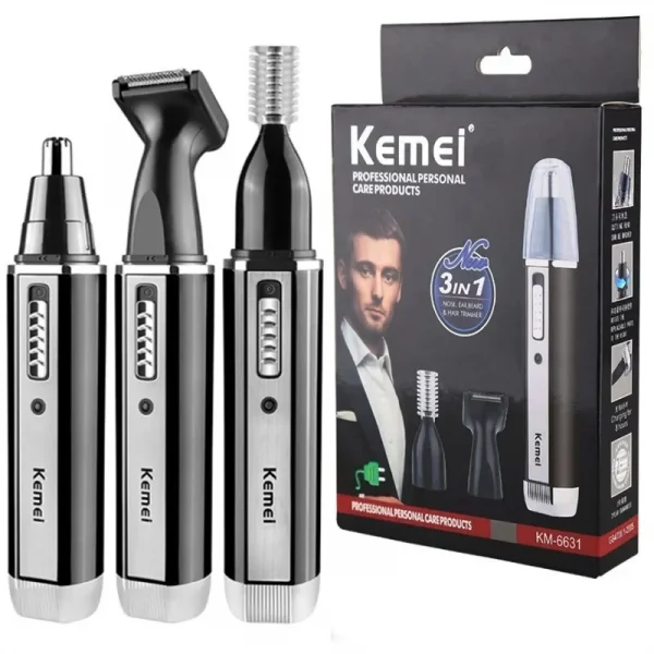 Kemei 4 in 1 trimmer for men Electric Nose and ear trimmer Rechargeable