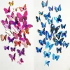 12PCS PVC 3D Butterfly Wall Decor Cute Butterflies