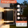 Smart Wall Lights Motion Sensing Outdoor Led Wall Lamps Waterproof 110v 220v For Porch Lamps Backyard Garden Garage Decor