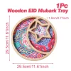 Eid Mubarak Wooden Tray Ramadan Decoration