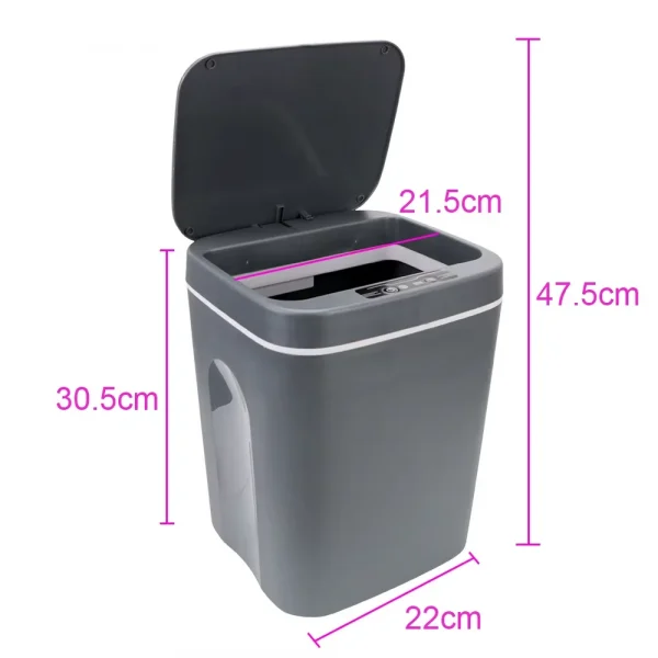 Trash Bin Intelligent Sensor Can Smart Induction for Kitchen Trash Automatic Touch Home Accessories Dustbin Bucket Paper Basket