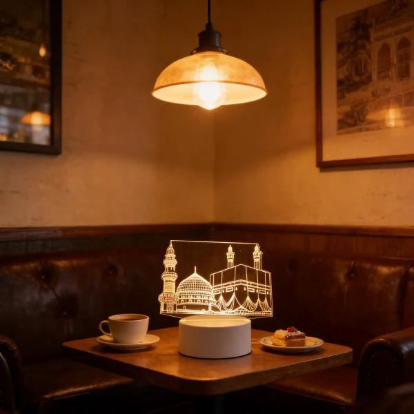 Eid Mubarak 3D LED Night Light Table Ornament