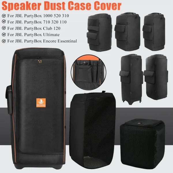 Speaker Dust Cover Anti-Slip Protect Case For JBL PartyBox 1000/710/520/310/320/110/Club 120/Encore Essentinal/Ultimate Speakers