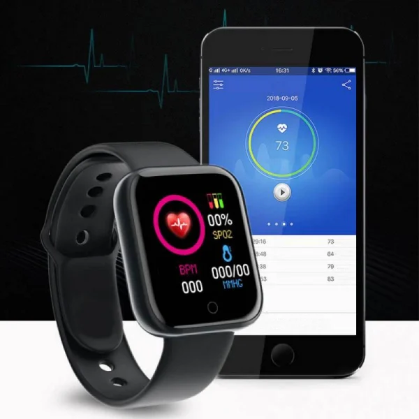 Smart Watch For Women Men Wristwatch Bluetooth Connected Phone