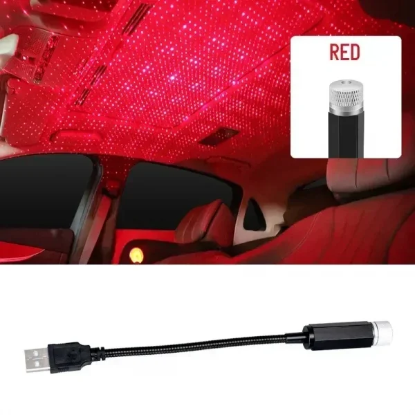 LED Car Roof Star Atmosphere Lights Projector