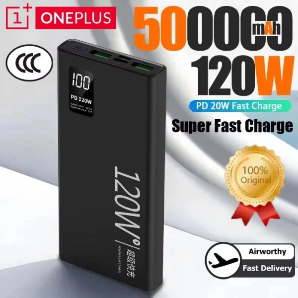 120W Fast Charging 200000mAh CCC Certification High Capacity Power Bank