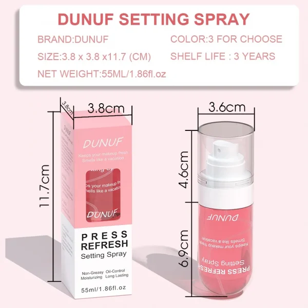 DUNUF 1 Pcs Moisturizing Makeup Setting Spray prevents facial