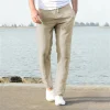 Men's Cotton Linen Pants Male Autumn  S-3XL