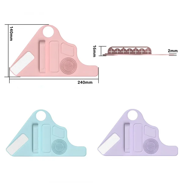 Silicone Makeup Brush Cleaning Glove and Holder