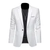 Men's Trendy Leisure Boutique Suit Jacket  Autumn Casual Business Slim