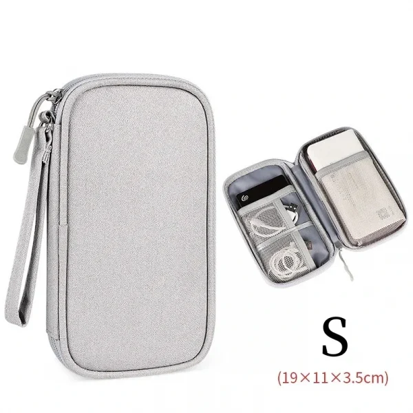 Large Size Travel Cable Organizer Bag Storage Pouch Carry Case Portable Waterproof Storage Bags for Cable Cord and Electronics
