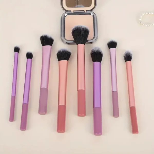 8pcs Synthetic Makeup Brush Kit