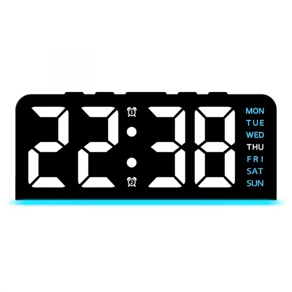 New Digital LED Alarm Clock Desktop Table Clock Night Light with Time Temperature Display Backlight Snooze Clock Modern Decor
