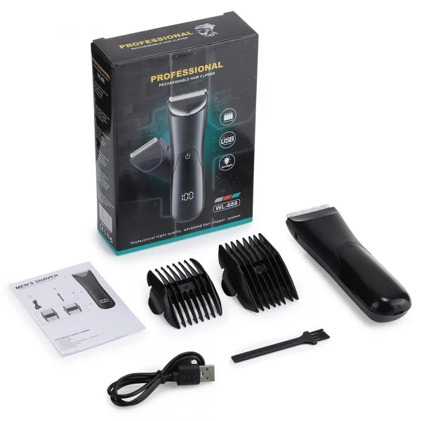 Hair Cutting Machine and Electric Shaver with LED Light