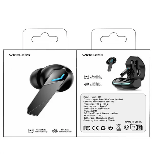 Portable Wireless Headphones Touch Control Game Bluetooth Earphones Noise Reduction HiFi Stereo Music Sport Earbuds Choice New