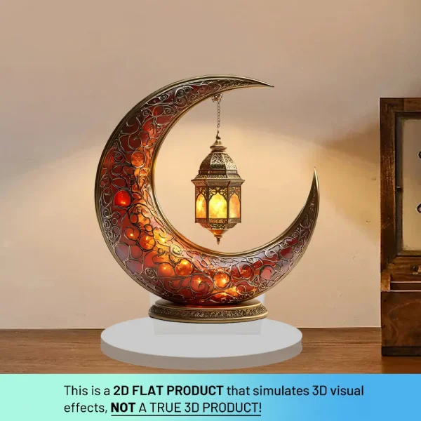 Eid Table Top Acrylic Moon Centerpieces