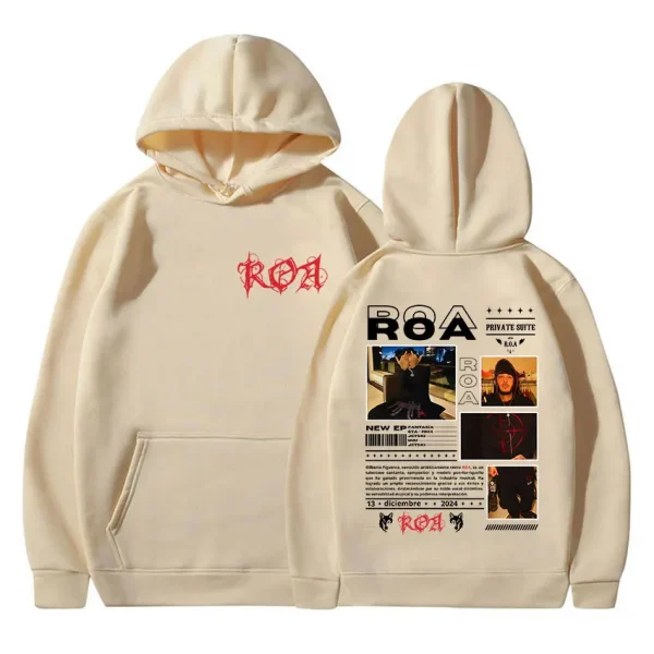 Rapper ROA Tour Album Graphic Merch Hoody Men Hip Hop