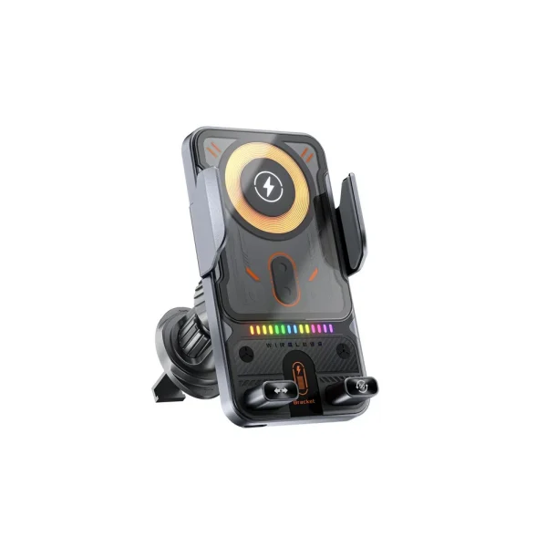 Car Wireless Charger 15W with Automatic Clamping Phone Holder