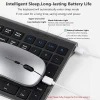 Bluetooth 5.0 & 2.4G Wireless Keyboard and Mouse Combo Multimedia Keyboard Mouse Set for iPad Macbook Android Laptop PC TV