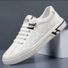 Men Casual Leather Sneakers Breathable Sports Shoes