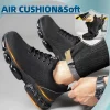 Steel Toe Work Shoes for Men Women Comfortable Lightweight Black Safety