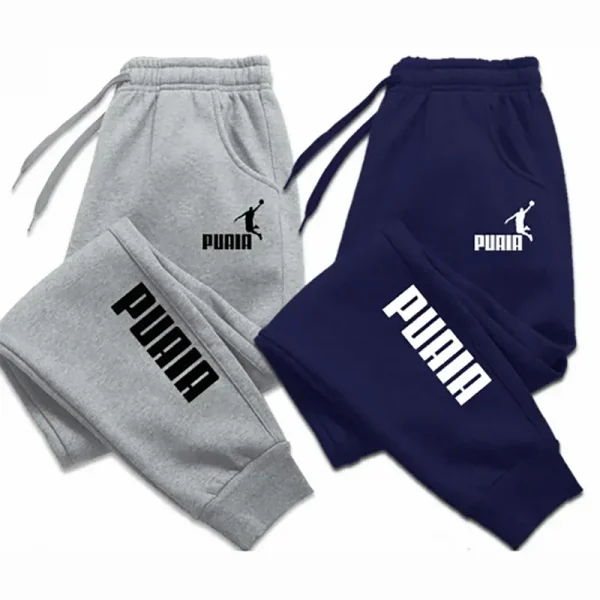 PUAIA Print Men's Pants Autumn/Winter New Sport Outfit Streetwear Pants
