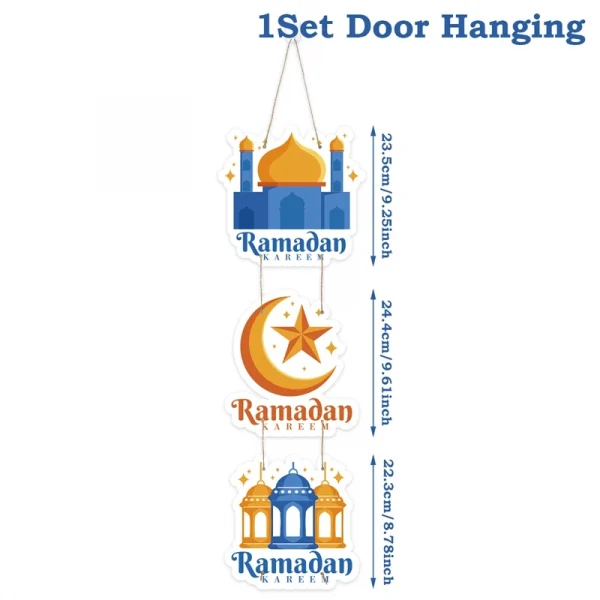 Eid Mubarak Door Hanging Ramadan Decor
