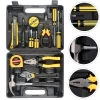 8/9/12/13Piece Tools Set General House. Kit with Plastic Toolbox Storage